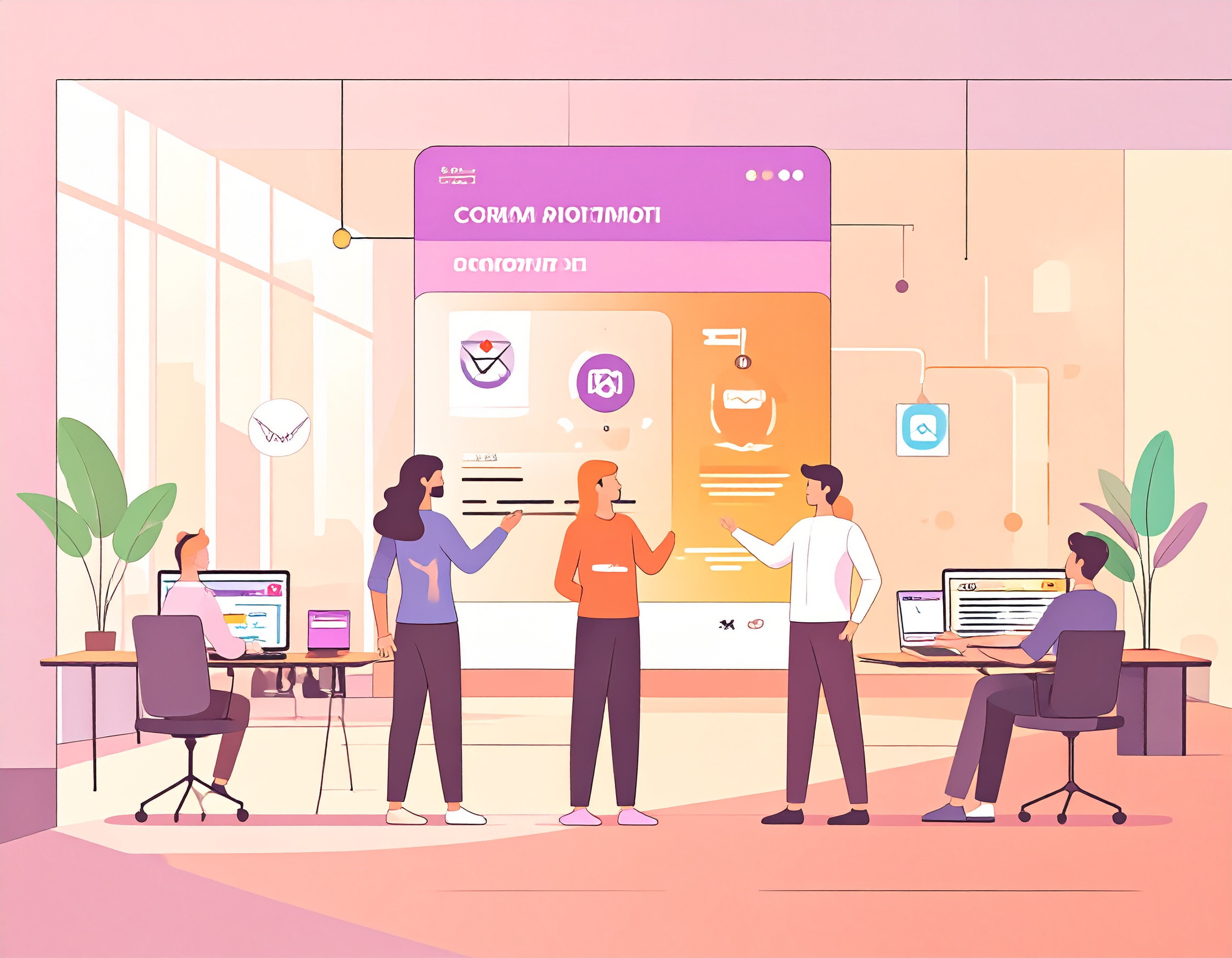 firefly_draw-an-image-like-this-that-show-cases-crm-automation-showing-people-computers-ph-123728 BEAM Automation | How CRM Automation can drive sales growth for Australian businesses